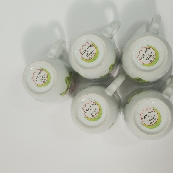 TULIP TIME TEA CUP BY SHAFFORD SET OF 6 CUPS ONLY - Picture 4 of 8